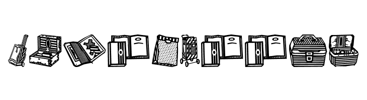 Bags and stuff II  Free Fonts Download