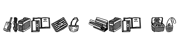 Bags and stuff II  Free Fonts Download