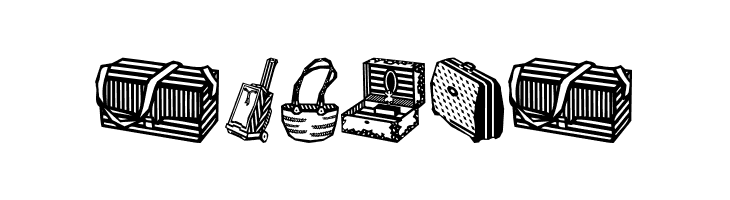 Bags and stuff II  Free Fonts Download