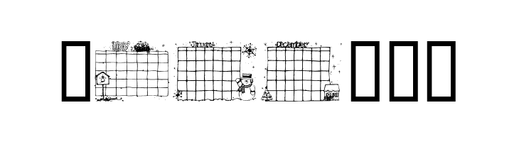 Calender  Free Fonts Download