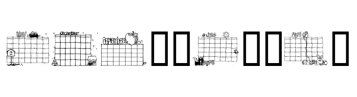 Calender  Free Fonts Download