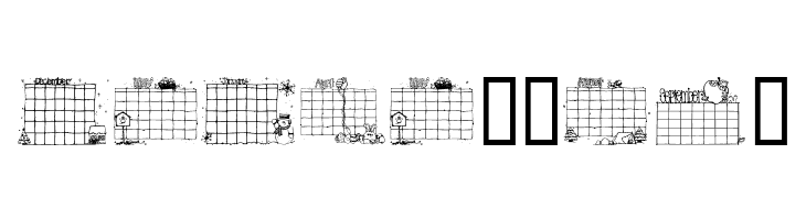 Calender  Free Fonts Download