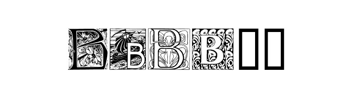 Art Nouveau Initials B  Free Fonts Download