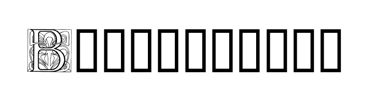 Art Nouveau Initials B  Free Fonts Download