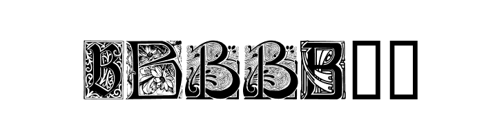Art Nouveau Initials B  Free Fonts Download