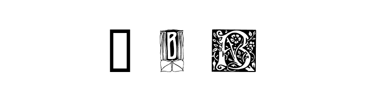 Art Nouveau Initials B  Free Fonts Download