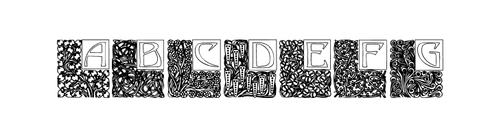 Art Nouveau Initials  Free Fonts Download