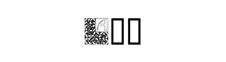 Art Nouveau Initials  Free Fonts Download