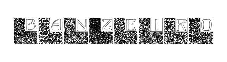 Art Nouveau Initials  Free Fonts Download