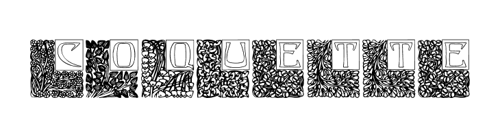 Art Nouveau Initials  Free Fonts Download