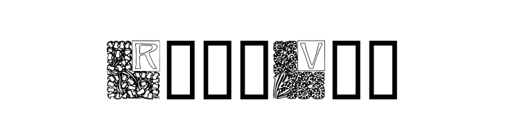 Art Nouveau Initials  Free Fonts Download