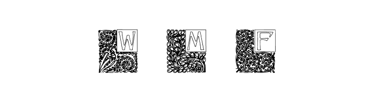 Art Nouveau Initials  Free Fonts Download