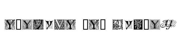 Ornamental Initials Y  Free Fonts Download