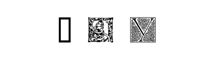 Ornamental Initials Y  Free Fonts Download