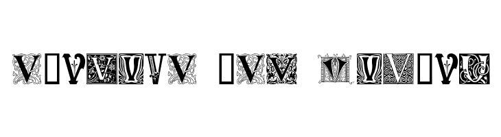 Ornamental Initials V  Free Fonts Download