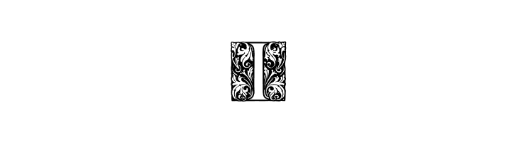 Ornamental Initials I  Free Fonts Download