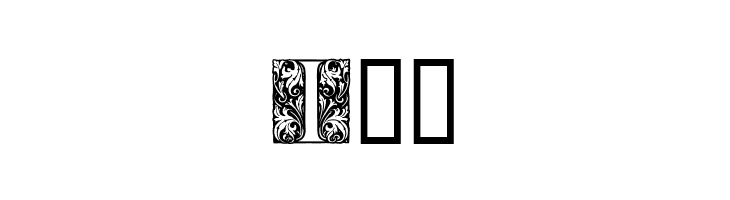 Ornamental Initials I  Free Fonts Download