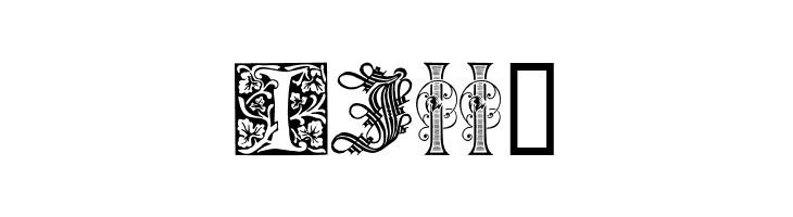 Ornamental Initials I  Free Fonts Download