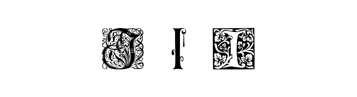 Ornamental Initials I  Free Fonts Download