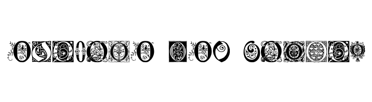 Ornamental Initials O  Free Fonts Download