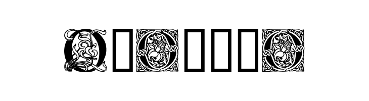 Ornamental Initials O  Free Fonts Download