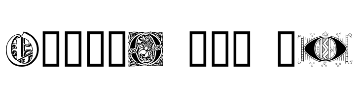 Ornamental Initials O  Free Fonts Download