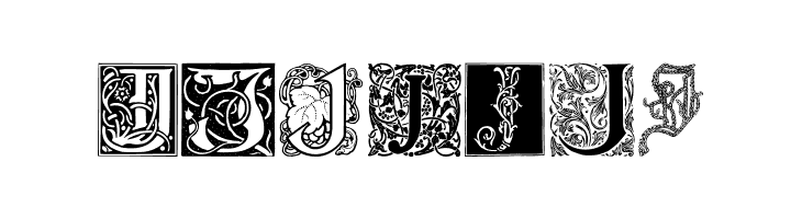 Ornamental Initials J  Free Fonts Download