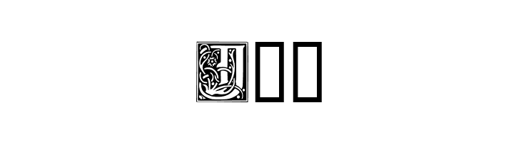 Ornamental Initials J  Free Fonts Download