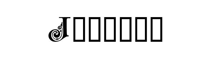 Ornamental Initials J  Free Fonts Download