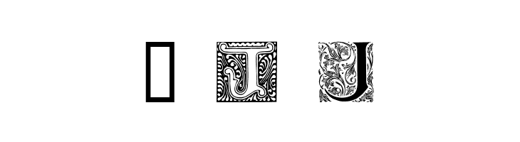 Ornamental Initials J  Free Fonts Download