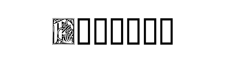 Ornamental Initials P  Free Fonts Download