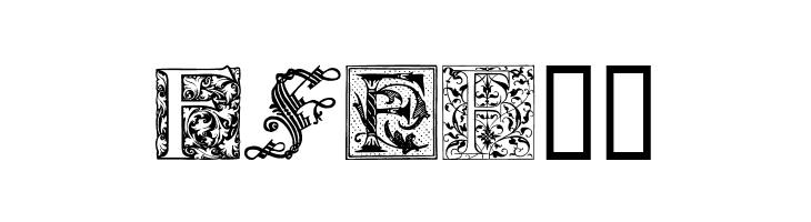 Ornamental Initials F  Free Fonts Download