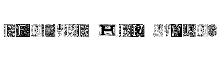 Ornamental Initials F  Free Fonts Download