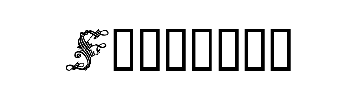 Ornamental Initials F  Free Fonts Download