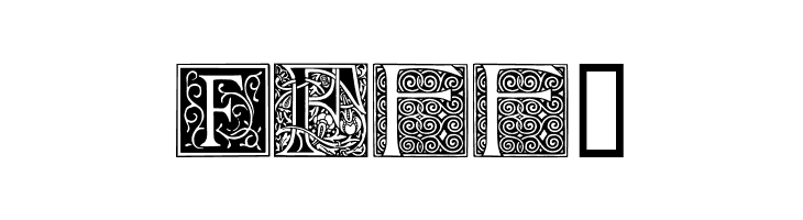 Ornamental Initials F  Free Fonts Download