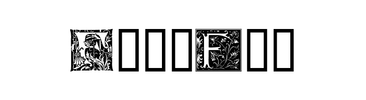Ornamental Initials F  Free Fonts Download