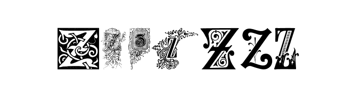 Ornamental Initials Z  Free Fonts Download