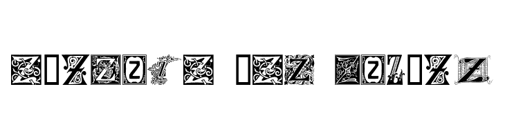 Ornamental Initials Z  Free Fonts Download