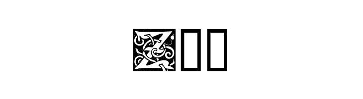 Ornamental Initials Z  Free Fonts Download
