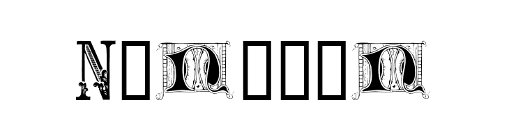Ornamental Initials N  Free Fonts Download