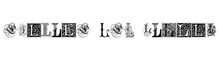 Ornamental Initials L  Free Fonts Download