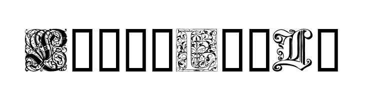 Ornamental Initials L  Free Fonts Download
