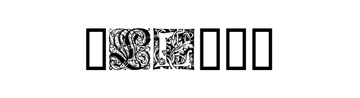 Ornamental Initials L  Free Fonts Download