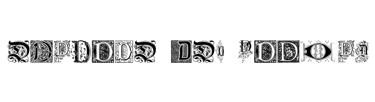 Ornamental Initials D  Free Fonts Download