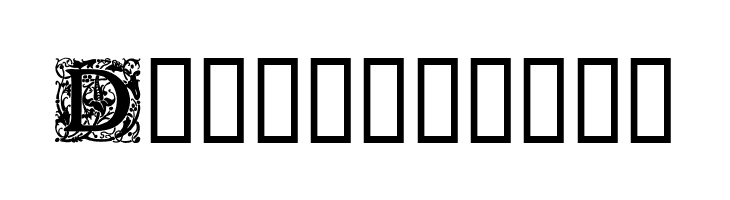 Ornamental Initials D  Free Fonts Download