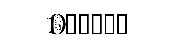 Ornamental Initials D  Free Fonts Download