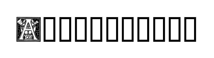 Art Nouveau Initials A  Free Fonts Download