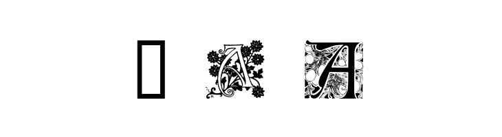Art Nouveau Initials A  Free Fonts Download