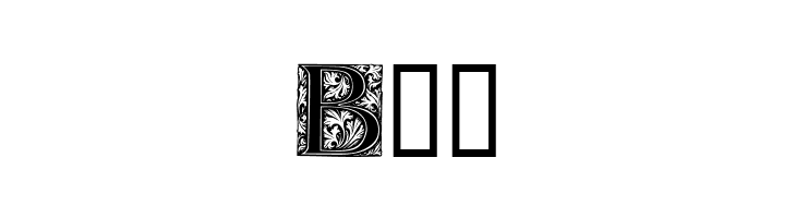Ornamental Initials B  Free Fonts Download