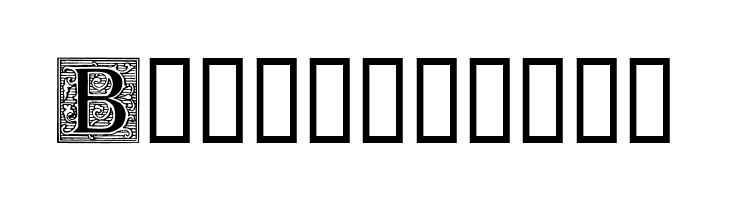Ornamental Initials B  Free Fonts Download